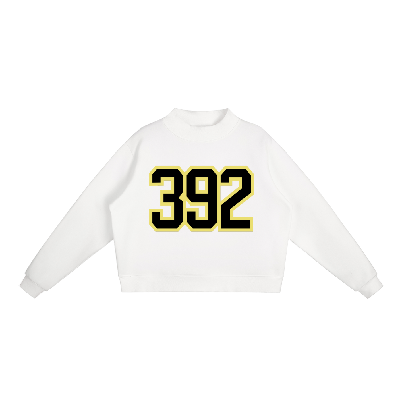 Unverzichtbares Fleece-Sweatshirt mit Mock-Neck