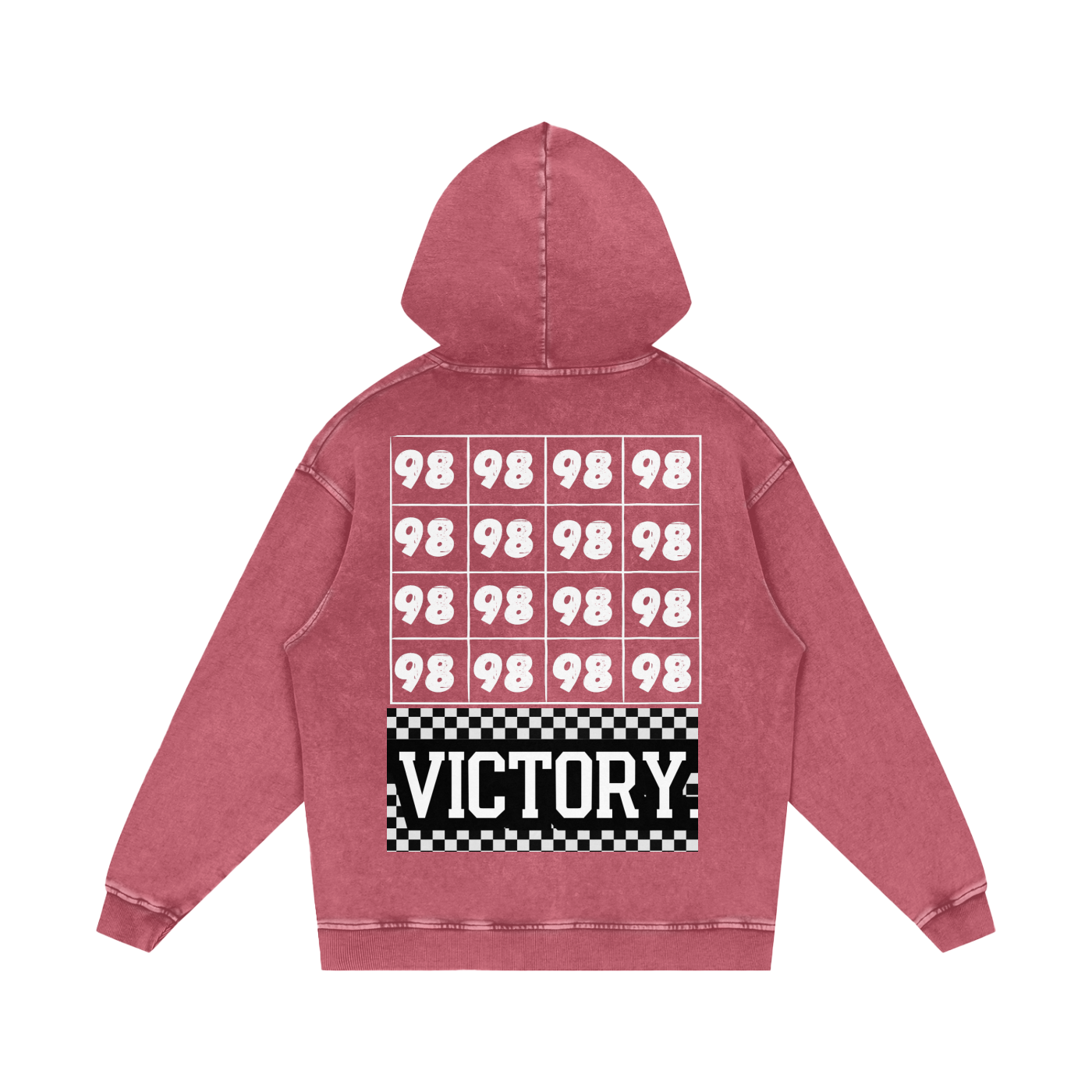 Sudadera con capucha de algodón holgada lavada con nieve