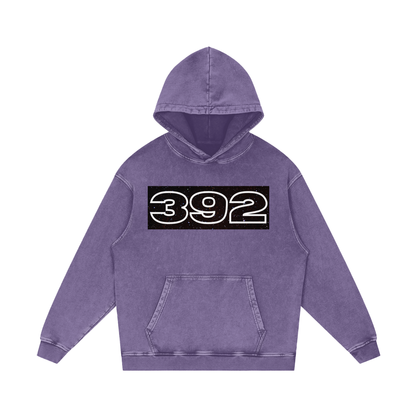 Sudadera con capucha de algodón holgada lavada con nieve