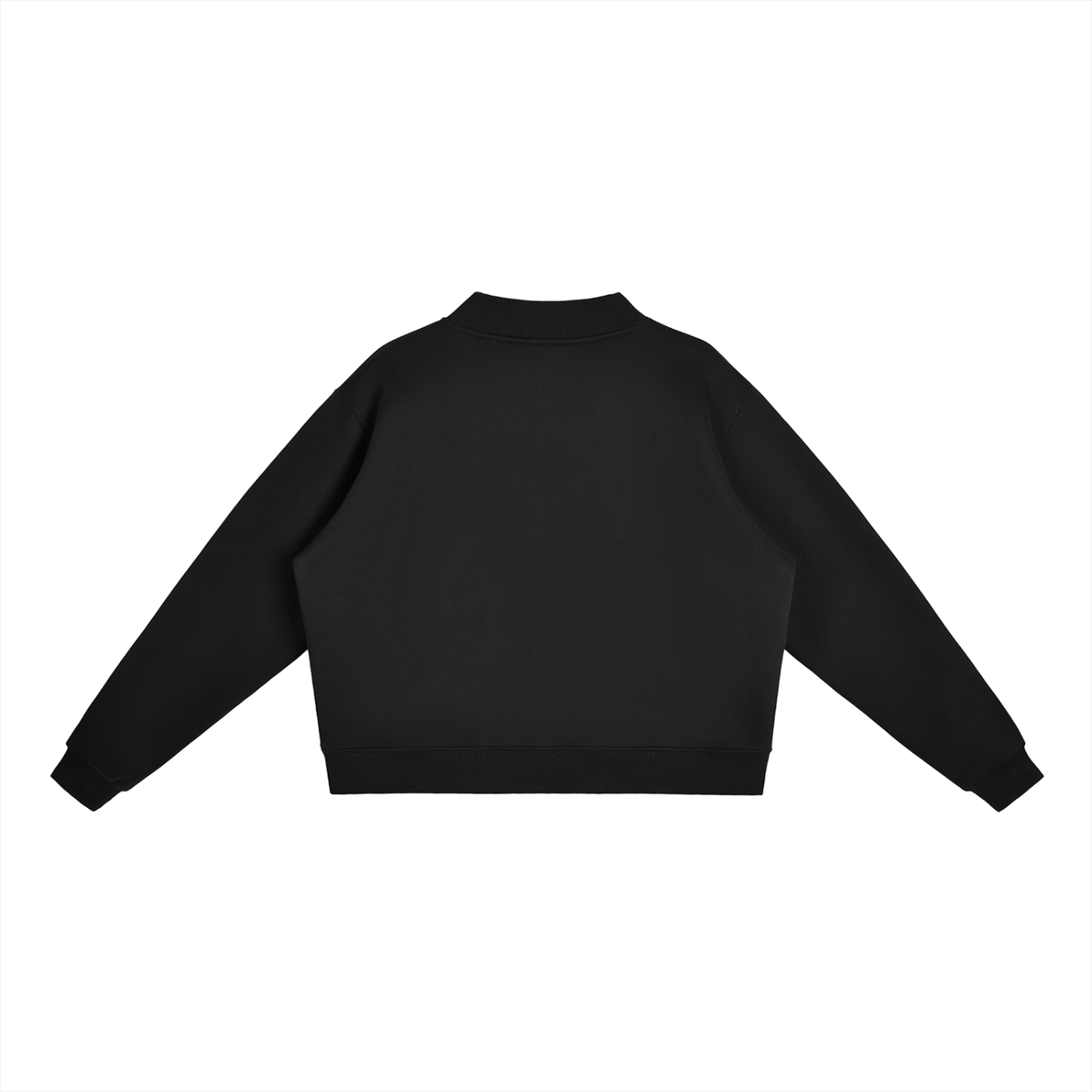 Unverzichtbares Fleece-Sweatshirt mit Mock-Neck