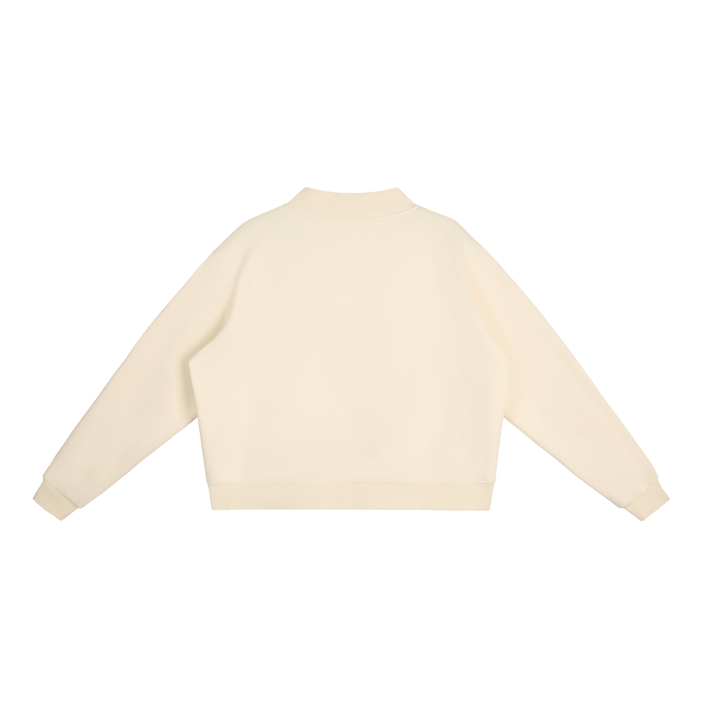 Unverzichtbares Fleece-Sweatshirt mit Mock-Neck