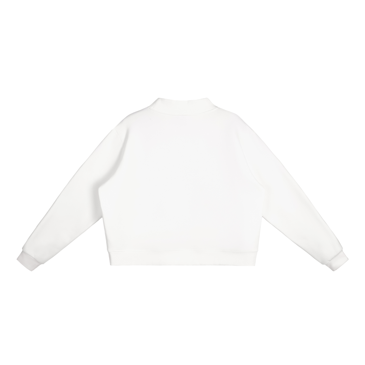 Unverzichtbares Fleece-Sweatshirt mit Mock-Neck