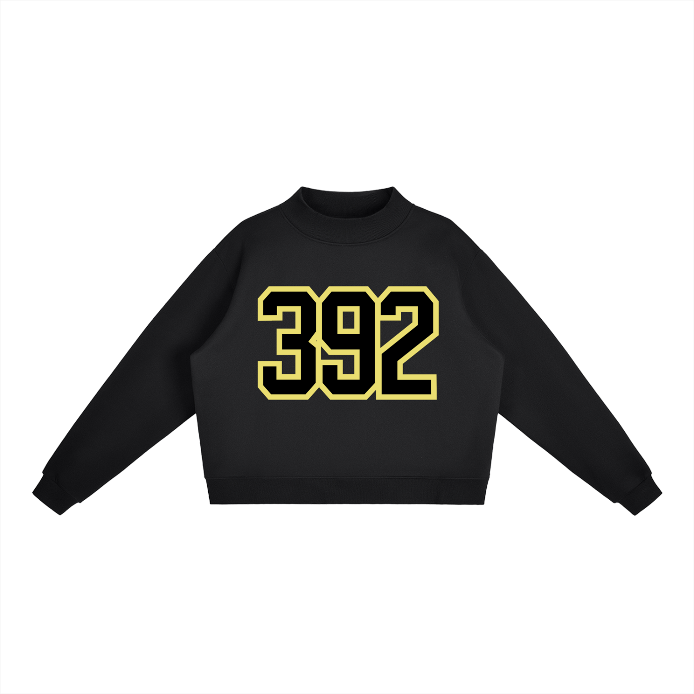 Unverzichtbares Fleece-Sweatshirt mit Mock-Neck