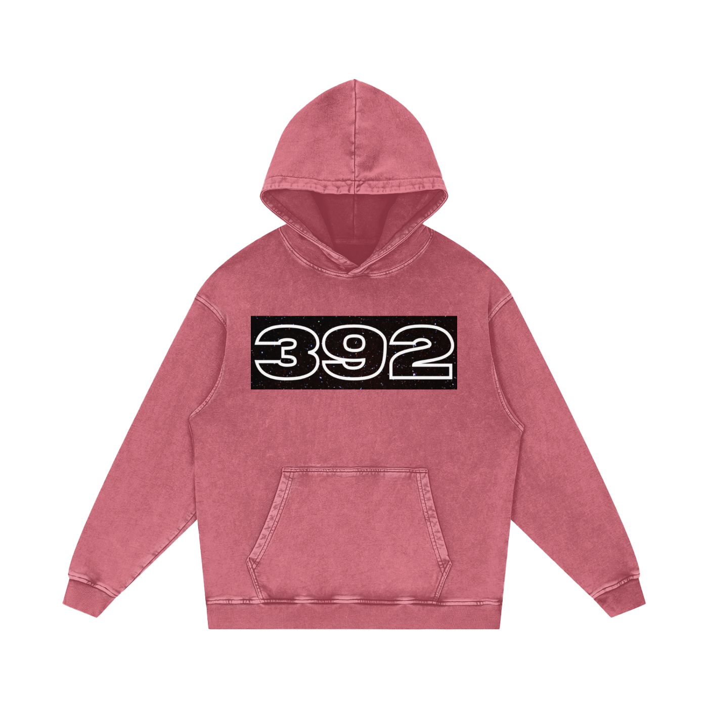 Sudadera con capucha de algodón holgada lavada con nieve