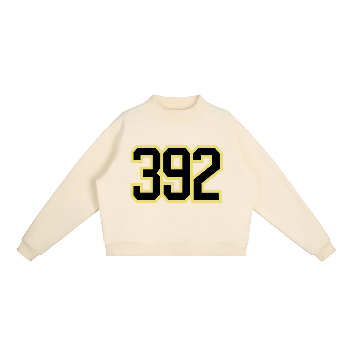 Unverzichtbares Fleece-Sweatshirt mit Mock-Neck