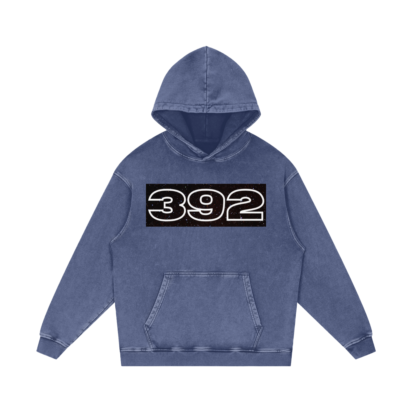 Sudadera con capucha de algodón holgada lavada con nieve