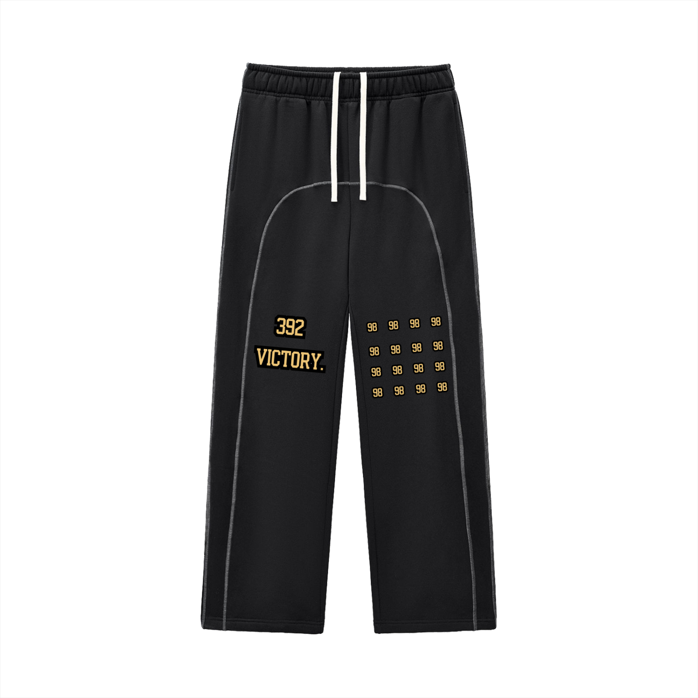 Sweatpants aus Fleece mit Kontrastnähten