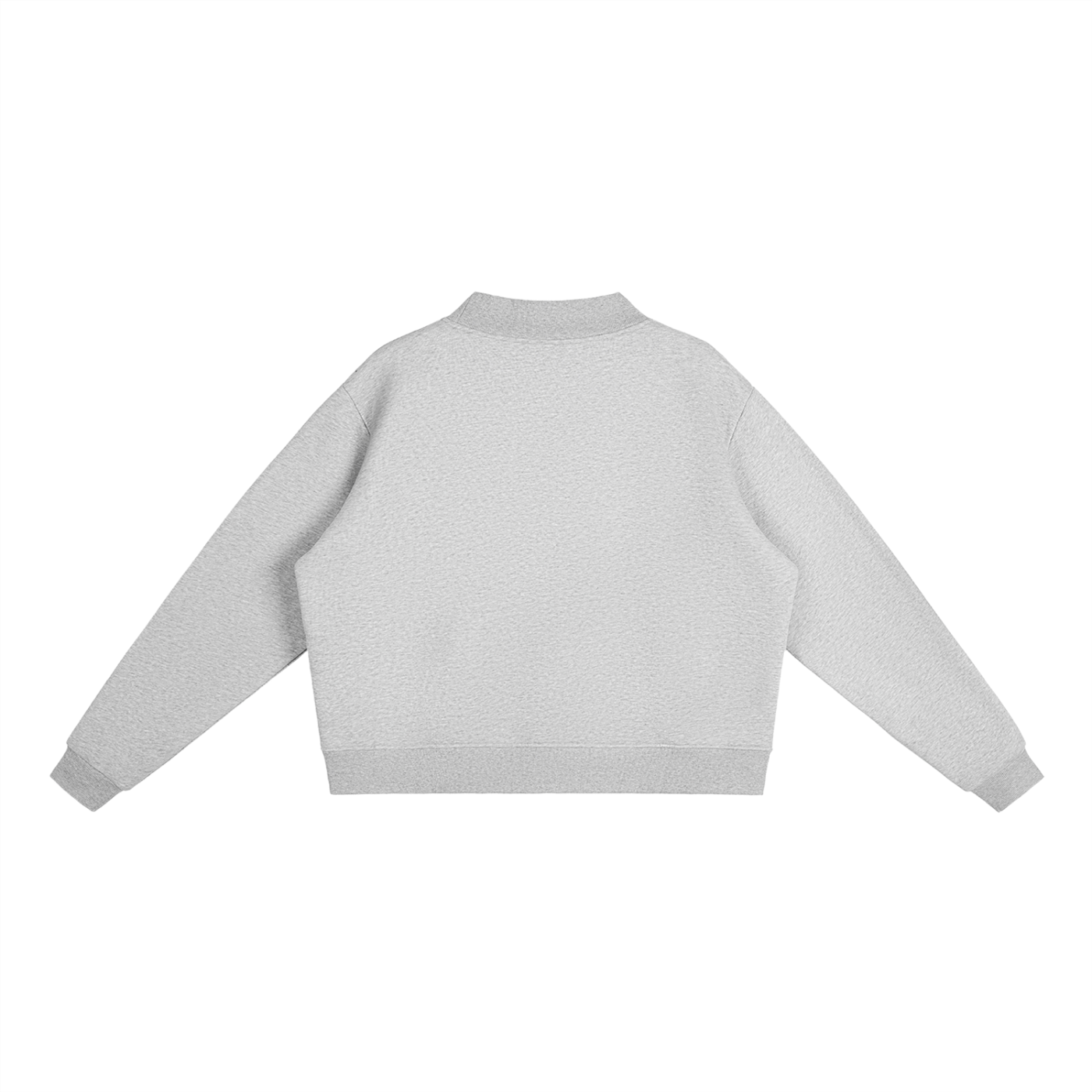 Unverzichtbares Fleece-Sweatshirt mit Mock-Neck