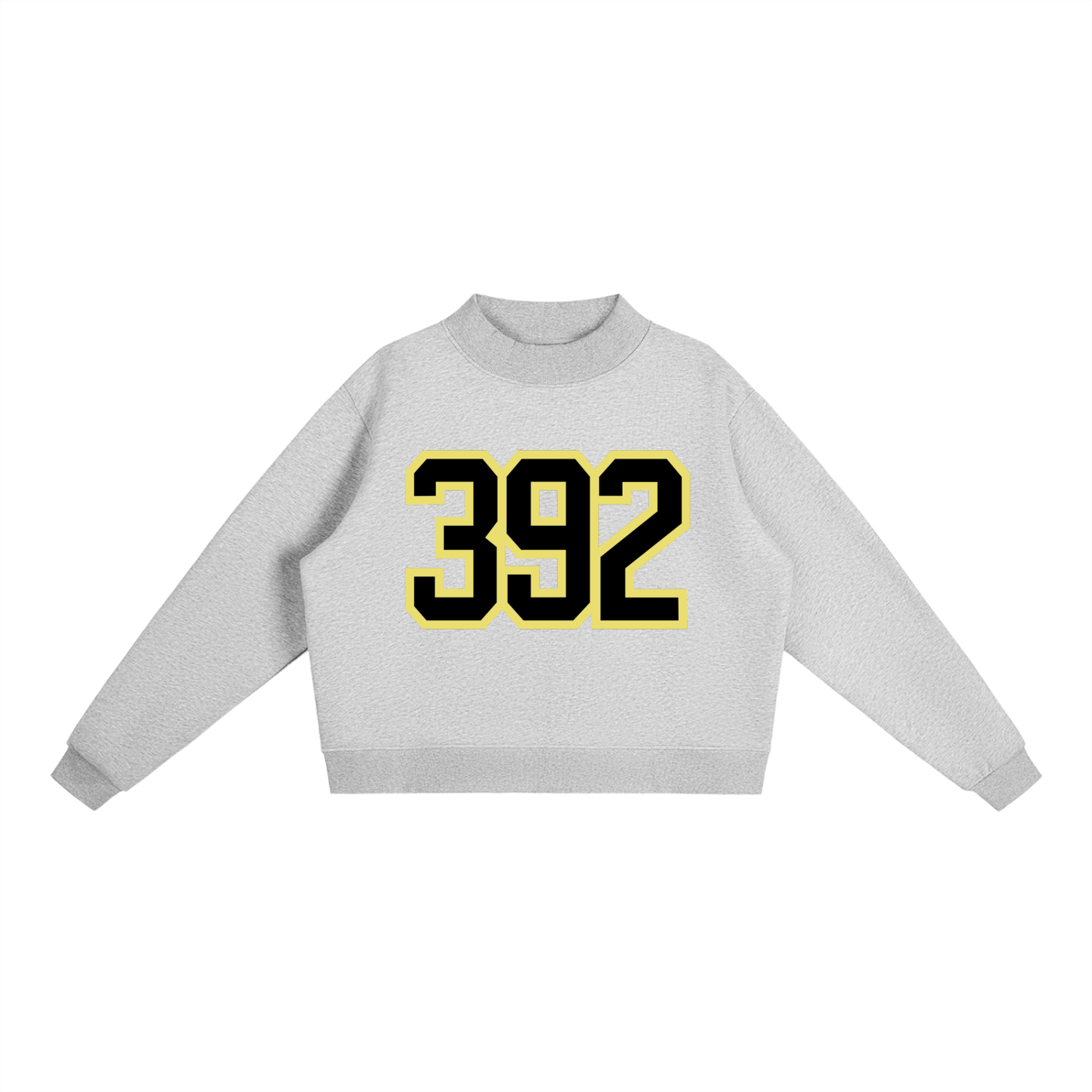 Unverzichtbares Fleece-Sweatshirt mit Mock-Neck