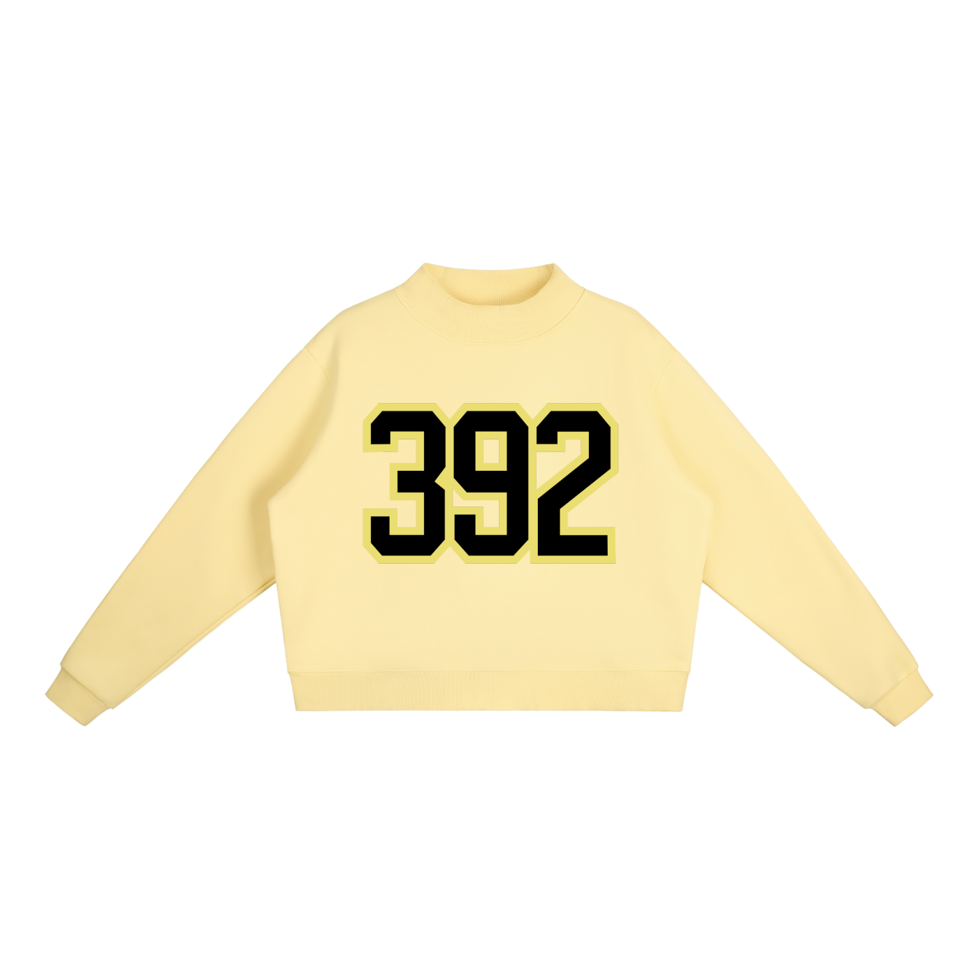 Unverzichtbares Fleece-Sweatshirt mit Mock-Neck